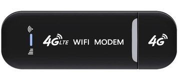 Бездротовий 4G LTE USB модем 150 Мбіт/с / Wi-Fi роутер на 10 пристроїв / Чорний 1167 фото