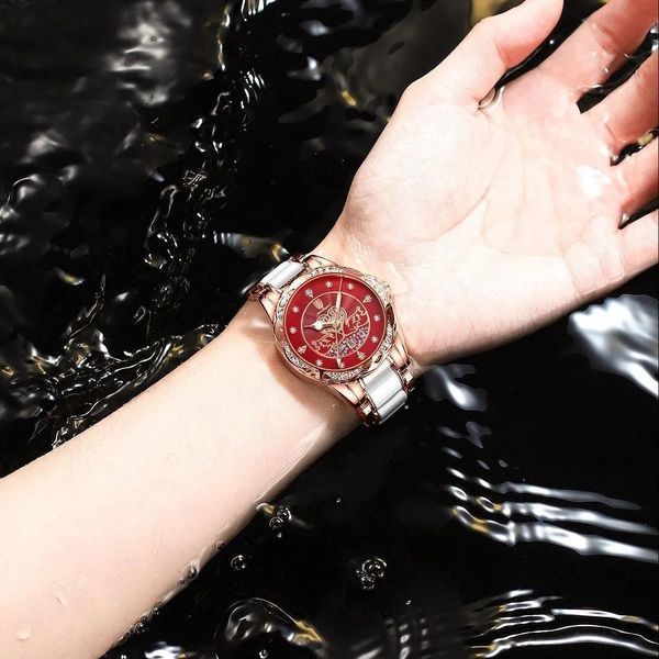 Женские часы Poedagar Red / Наручные часы (Красный) 1315 фото
