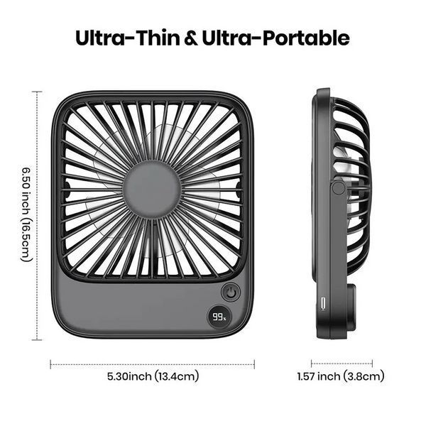 Универсальный компактный вентилятор Topk 5000mAh White 07744 фото