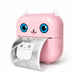 Портативний термопринтер Mini Printer Bluetooth рожевий / мініпринтер для нотаток / принтер для наліпок зі смартфона 0851a фото 4
