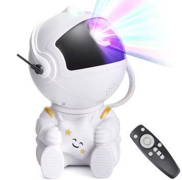 Лазерний проектор-нічник зоряного неба Astronaut Sky Projector HR-F3 White 0836a фото