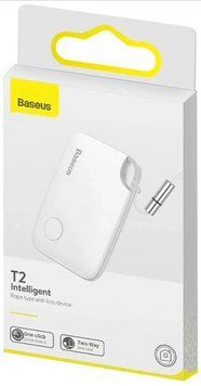 Бездротовий смарт-трекер брелок Baseus Intelligent T2 White 0496 фото