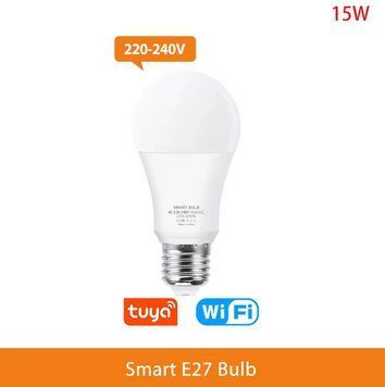 Розумна лампа Smart LED Bulb RGB 15W Е27 RGB LED WIFI 0009 фото