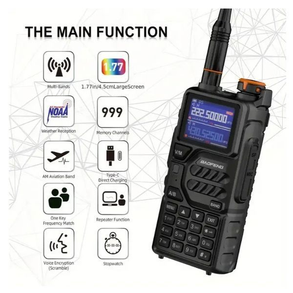 Комплект раций Baofeng K5PLUS 2 шт 1343a фото