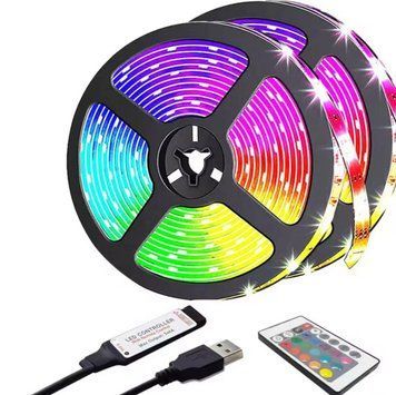 Світлодіодна LED стрічка 10м з USB RGB + пульт 0522 фото