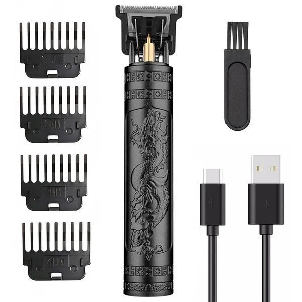 Мужской триммер для стрижки Vintage T9 Black 0405 фото