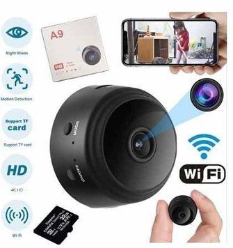 Міні Камера Ip Відеоспостереження Wi-Fi FullHD 1080 Action Camera A9 Бездротова Black 0053 фото