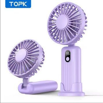 Акумуляторний міні вентилятор TOPK 5000mAh Violet 0773cc фото