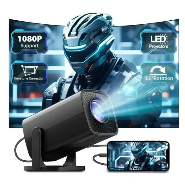 Портативний домашній міні HD проектор Q100 чорний 1413 фото