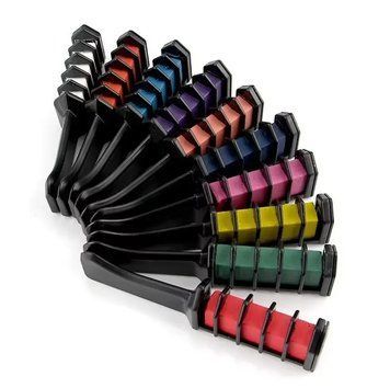Набір крейди для волосся дитячої Hair Chalk 10 шт різнокольорова крейда для фарбування волосся 1132 фото