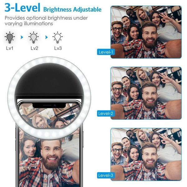 Світлодіодний кільцевий світильник для селфі Reeves Protech Selfie Ring Light 0336 фото