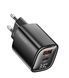 Быстрая зарядка с цифровым дисплеем Toocki 33W GAN Display Type-c USB 0503 фото 1