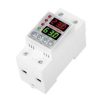 Реле напряжения и тока SINOTIMER SVP716-63A / Защита от скачков напряжения 63А / DIN-рейка 2132a фото
