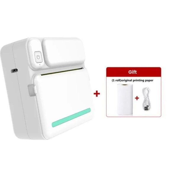 Кишеньковий квадратний термопринтер C19 Bluetooth Blue 0856 фото