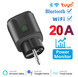 Смарт розетка Tuya Smart Life WiFi 20A 4400W Black / Вайфай смарт розетка з підключенням до телефону / Лічильник електроенергії 0152 фото 3