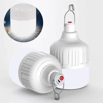 Акумуляторна LED лампа для кемпінгу 80W 0207 фото