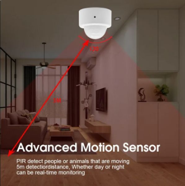 Датчик движения Tuya Zigbee Mini PIR Smart Life 0131 фото