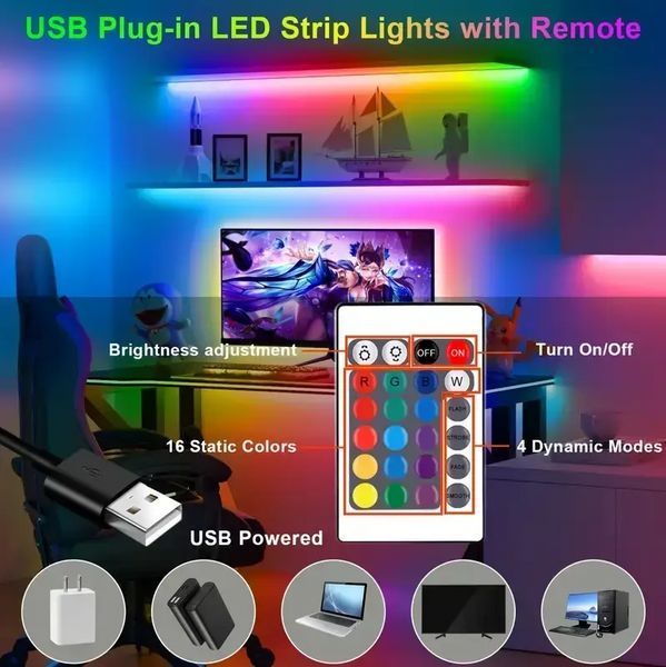 Світлодіодна стрічка Bluetooth 25м RGB USB SMD5050 (2 котушки) 0832 фото