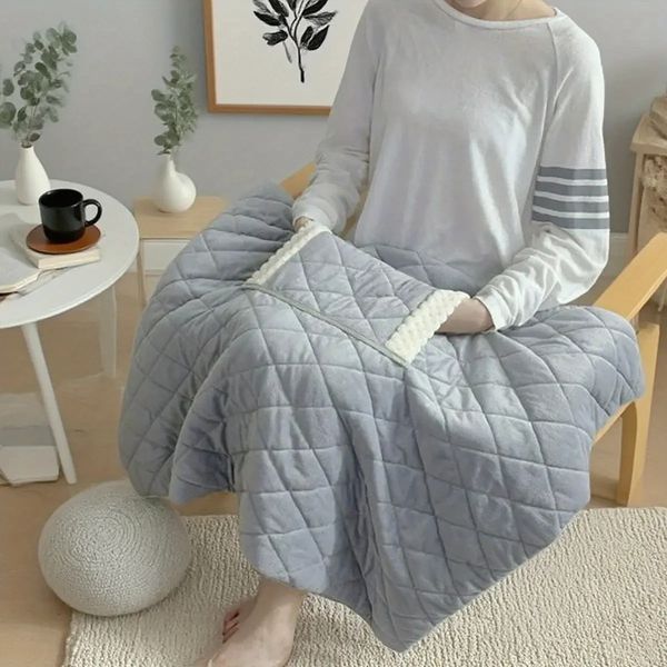 Плед с подогревом для рук 60*80 USB Light Grey 2044 фото
