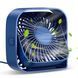 Портативный USB мини-вентилятор Topk с вращением на 360&deg; Blue 0776 фото 1