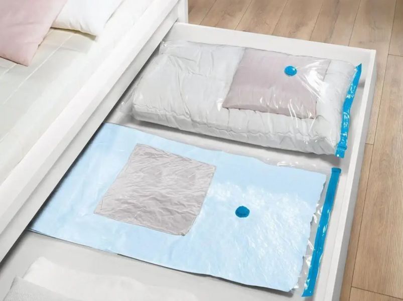Вакуумні 2 мішки для зберігання речей Livarno Home Basic 60*100см, 2шт 1119 фото
