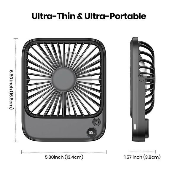 Универсальный компактный вентилятор Topk 5000mAh Pink 0774aa фото