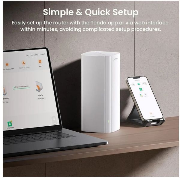 Mesh Wi-Fi система Tenda AX3000 Whole Home White (без коробки) 1834 фото