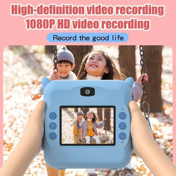 Камера для миттєвого друку Бегемот 1080P HD USB YK-008 Blue 1393a фото