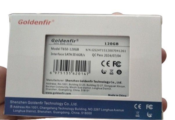 SSD накопичувач Goldenfir 120GB 0611 фото