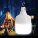 Лампа для кемпинга аккумуляторная 60W на крючке / Светодиодный подвесной фонарь LED / Аварийная лампа с USB питанием 0055 фото 2