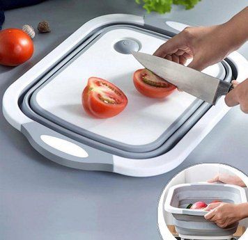 Складна обробна дошка Chopper Chopping Board 2 в 1 для миття та різання 0060 фото