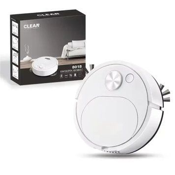 Акумуляторний міні робот-пилосос для сухого прибирання 8018 (White) / Розумний пилосос для дому 2097a фото
