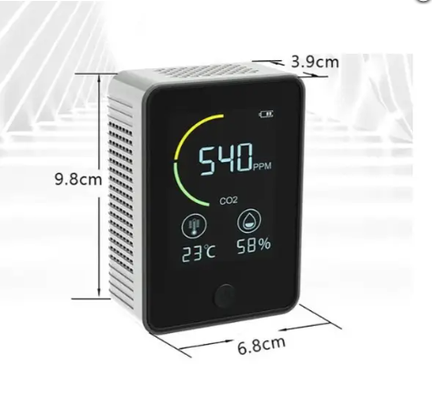 Аналізатор повітря AIR DETECTOR, датчик якості повітря 3 в 1 чорний 0442 фото