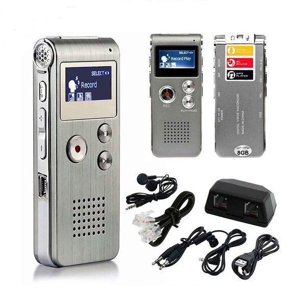 Цифровий диктофон з активацією голосу та відтворенням MP3-плеєр сірий 0925a фото