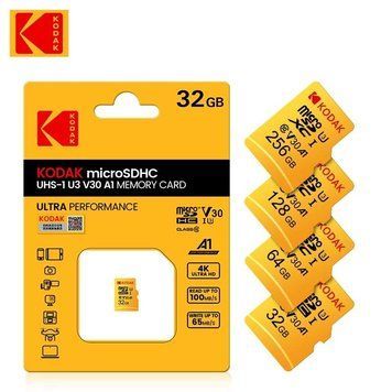 Карта пам'яті micro SD Kodak 32Gb U3, A1 class 10 0021 фото
