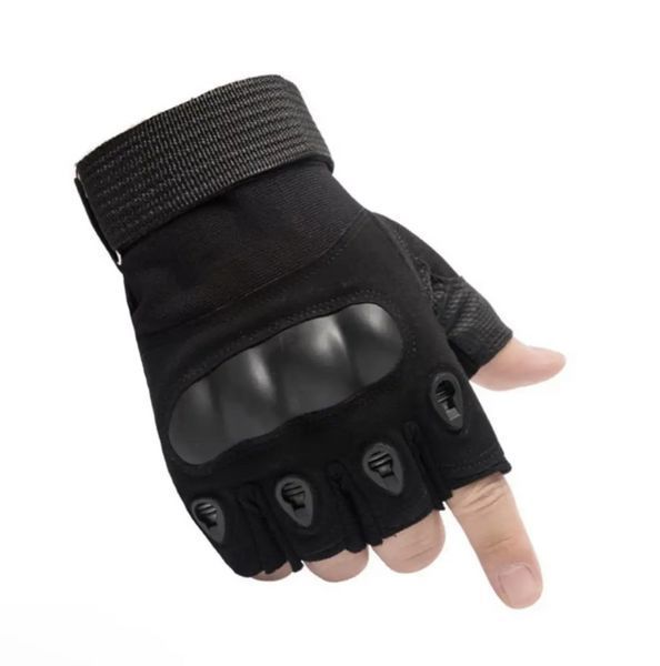 Рукавички тактичні з відкритими пальцями та посилений протектор OAKLEY BC-4624 Black, XL 0090 фото