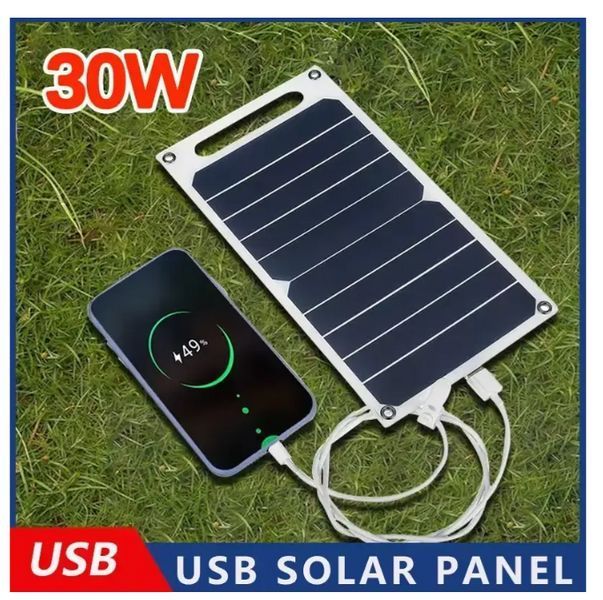 Портативная солнечная батарея 1 USB порт, 30W 6.8V 2021a фото