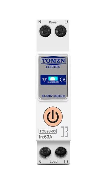 Розумний WiFi автомат TOMZN TOB9S-63 63A на DIN-рейку (Tuya / Smart Life) 2107b фото
