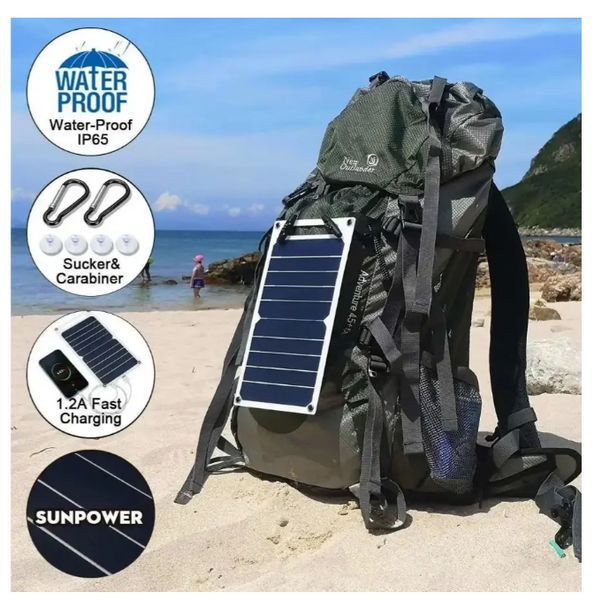 Портативная солнечная батарея 1 USB порт,35W 5V 2021 фото