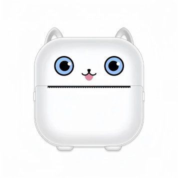 Термопринтер дитячий Білий Mini Printer Bluetooth стікерувальний 0851 фото