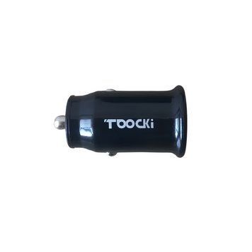 Автомобільний зарядний пристрій TOOCKI TQ-CC02A Dual-USB (USB-A1/USB-A2) 30W, Чорний (без упаковки) 1941 фото