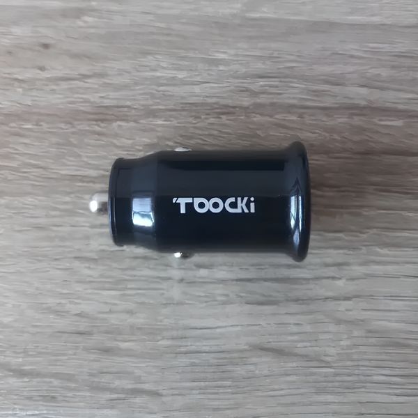 Автомобільний зарядний пристрій TOOCKI TQ-CC02A Dual-USB (USB-A1/USB-A2) 30W, Чорний (без упаковки) 1941 фото