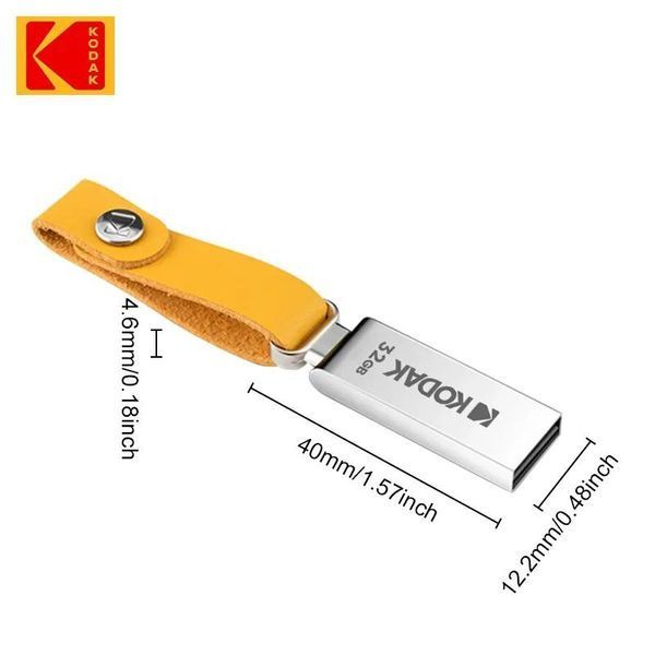 Флешка брелок USB 2.0, металлический Kodak K122 64Gb 0420 фото