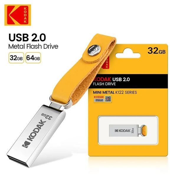 Флешка брелок USB 2.0, металлический Kodak K122 64Gb 0420 фото