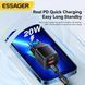 Сетевое зарядное устройство Essager 20W / 1xUSB-C / 1x-USB-A / Black / Быстрая зарядка / Адаптер питания 2117 фото 3