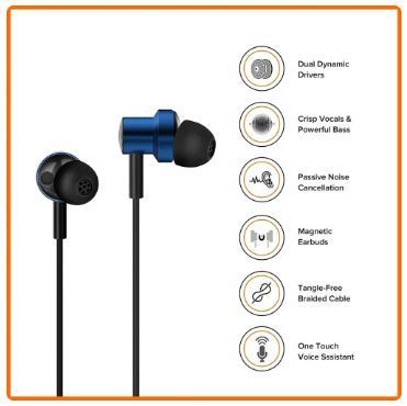 Наушники с микрофоном Xiaomi mi Dual Dynamic 0121 фото