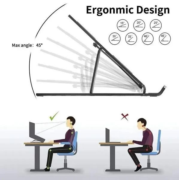 Регулируемая складная подставка для ноутбука LAPTOP STAND 0101 фото