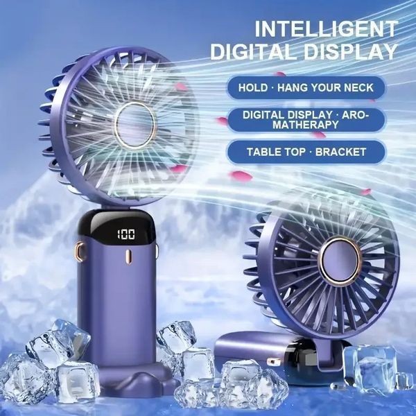 Акумуляторний міні-вентилятор Fan N15 Blue 1440 фото