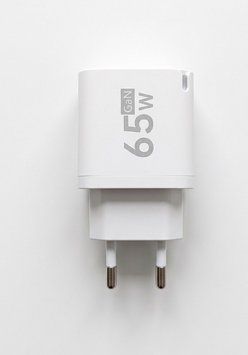 Мережевий зарядний пристрій 65W / 1xUSB-C / 1xUSB-A / White 0012a фото
