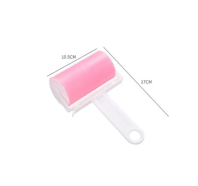 Многоразовый липкий ролик для чистки одежды LintRemover Pink 0162 фото